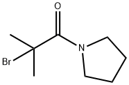 2-Bromo-2-methyl-1-(pyrrolidin-1-yl)propan-1-one 구조식 이미지