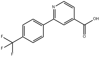 2-[(4-Trifluoromethyl)phenyl]isonicotinic acid 구조식 이미지