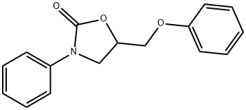 5-Phenoxymethyl-3-phenyl-2-oxazolidone Structure