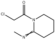 2-Piperidinimine, 1-(chloroacetyl)-N-methyl- (9CI) Structure