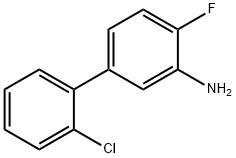 [1,1'-Biphenyl]-3-aMine, 2'-chloro-4-fluoro- Structure