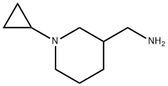 N-(피페리딘-3-일메틸)시클로프로판아민 구조식 이미지