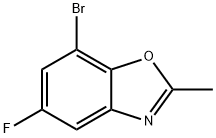 Benzoxazole, 7-bromo-5-fluoro-2-methyl- Structure