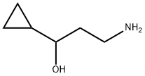 3-Amino-1-cyclopropylpropan-1-ol 구조식 이미지