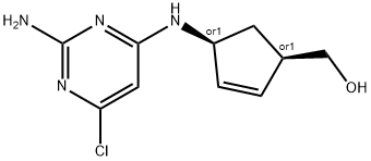 (1R,4S)-rel-4-[(2-AMino-6-chloro-4-pyriMidinyl)aMino]-2-cyclopentene-1-Methanol 구조식 이미지