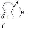 octahydro-2-methyl-trans-5(1H)-isoquinolone methiodide Structure