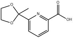 6-(2-Methyl-1,3-dioxolan-2-yl)-2-pyridinecarboxylic acid 구조식 이미지