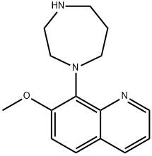 8-(1,4-디아제판-1-일)-7-메톡시퀴놀린 구조식 이미지