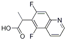 2-(5,7-Difluoro-6-quinolyl)propanoic acid Structure