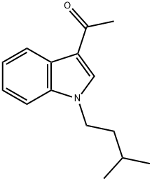 1-[1-(3-Methylbutyl)-1H-indol-3-yl]ethanone Structure