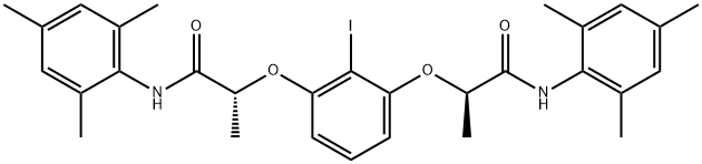 (R,R)-2-요오도-1,3-비스[1-(메시틸카르바모일)에톡시]벤젠 구조식 이미지