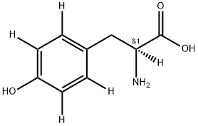 L-4-Hydroxyphenyl-d4-alanine-d1 Structure