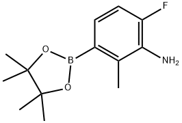 5-Fluoro-2-Methyl-3-(4,4,5,5-Tetramethyl-1,3,2-Dioxaborolan-2-Yl)Aniline Structure
