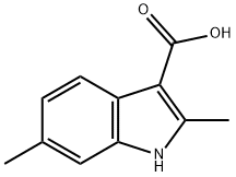 2,6-Dimethyl-1H-indole-3-carboxylic acid Structure
