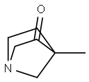 1-Azabicyclo[2.2.1]heptan-3-one,4-methyl-(9CI) 구조식 이미지