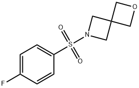 6-((4-fluorophenyl)sulfonyl)-2-oxa-6-azaspiro[3.3]heptane 구조식 이미지