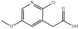 2-클로로-5-메톡시피리딘-3-아세트산 구조식 이미지
