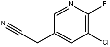 2-(5-chloro-6-fluoropyridin-3-yl)acetonitrile 구조식 이미지