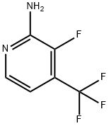 2-아미노-3-플루오로-4-(트리플루오로메틸)피리딘 구조식 이미지