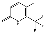 5-요오도-6-(트리플루오로메틸)피리딘-2-올 구조식 이미지