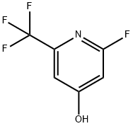 2-Fluoro-4-hydroxy-6-(trifluoromethyl)pyridine 구조식 이미지