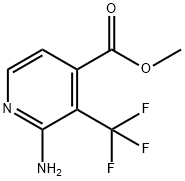 Methyl 2-amino-3-(trifluoromethyl)isonicotinate 구조식 이미지