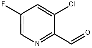 3-클로로-5-플루오로피리딘-2-카브알데하이드 구조식 이미지