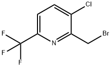 2-Bromomethyl-3-chloro-6-(trifluoromethyl)pyridine 구조식 이미지