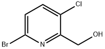 6-Bromo-3-chloropyridine-2-methanol 구조식 이미지