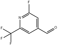 2-Fluoro-6-(trifluoromethyl)isonicotinaldehyde Structure