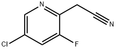 2-(5-chloro-3-fluoropyridin-2-yl)acetonitrile 구조식 이미지