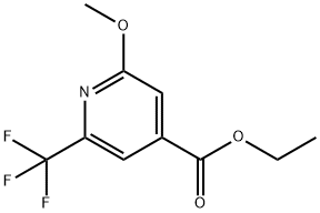 Ethyl 2-methoxy-6-(trifluoromethyl)isonicotinate Structure