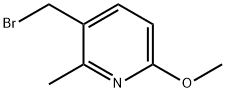 Pyridine, 3-(broMoMethyl)-6-Methoxy-2-Methyl- Structure