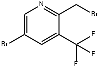 5-Bromo-2-bromomethyl-3-(trifluoromethyl)pyridine 구조식 이미지