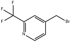 4-(bromomethyl)-2-(trifluoromethyl)pyridine Structure