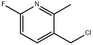 3-(클로로메틸)-6-플루오로-2-메틸피리딘 구조식 이미지