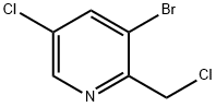 3-broMo-5-chloro-2-(chloroMethyl)pyridine Structure