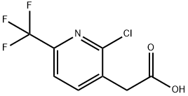 2-Chloro-6-(trifluoromethyl)pyridine-3-acetic acid Structure