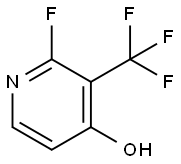 2-Fluoro-4-hydroxy-3-(trifluoromethyl)pyridine 구조식 이미지