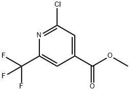 methyl 2-chloro-6-(trifluoromethyl)pyridine-4-carboxylate 구조식 이미지