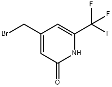 4-Bromomethyl-2-hydroxy-6-(trifluoromethyl)pyridine Structure