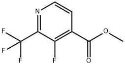 메틸3-플루오로-2-(트리플루오로메틸)이소니코티네이트 구조식 이미지
