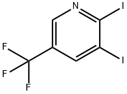 2,3-Diiodo-5-(trifluoromethyl)pyridine Structure