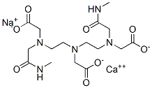 calcium sodium 2-[bis[2-(carboxymethyl-(methylcarbamoylmethyl)amino)ethyl]amino]acetic acid Structure