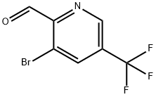 3-브로모-5-(트리플루오로메틸)-2-피리딘카르복스알데히드 구조식 이미지
