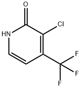 3-Chloro-2-hydroxy-4-(trifluoromethyl)pyridine 구조식 이미지