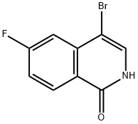 4-Bromo-6-fluoroisoquinolin-1(2H)-one 구조식 이미지