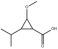 Cyclopropanecarboxylic acid, 2-methoxy-3-(1-methylethyl)- (9CI) Structure
