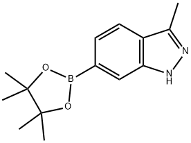 3-Methyl-6-(4,4,5,5-tetramethyl-1,3,2-dioxaborolan-2-yl)-1H-indazole Structure