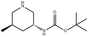 (3R,5R)-3-(Boc-amino)-5-methylpiperidine Structure